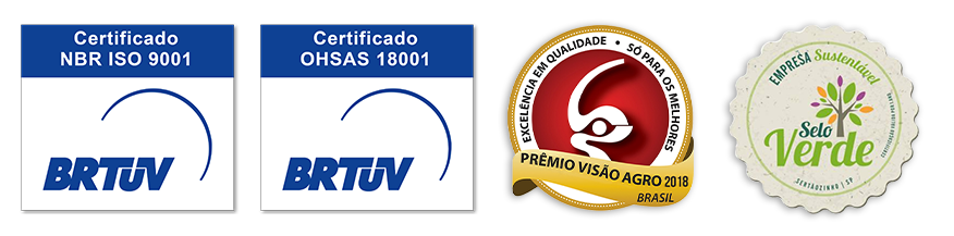 ISO 9001 | OHSAS 18001 | Visão Agro | Selo Verde